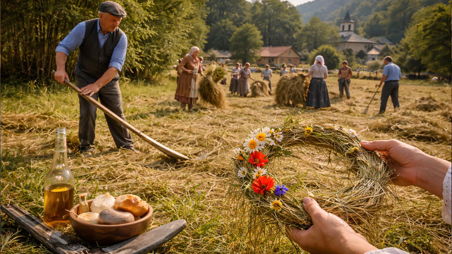 Košenje i žetveni običaji: Venčić od prve pokošene trave ili klasja